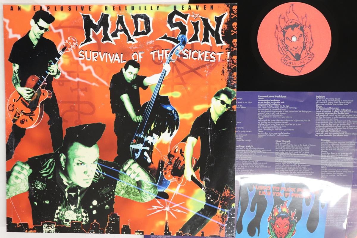 Виниловая пластинка MAD SIN Survival Of The Sickest PRISON0451 I USED TO FUCK 2002 Германия Рок Б/у