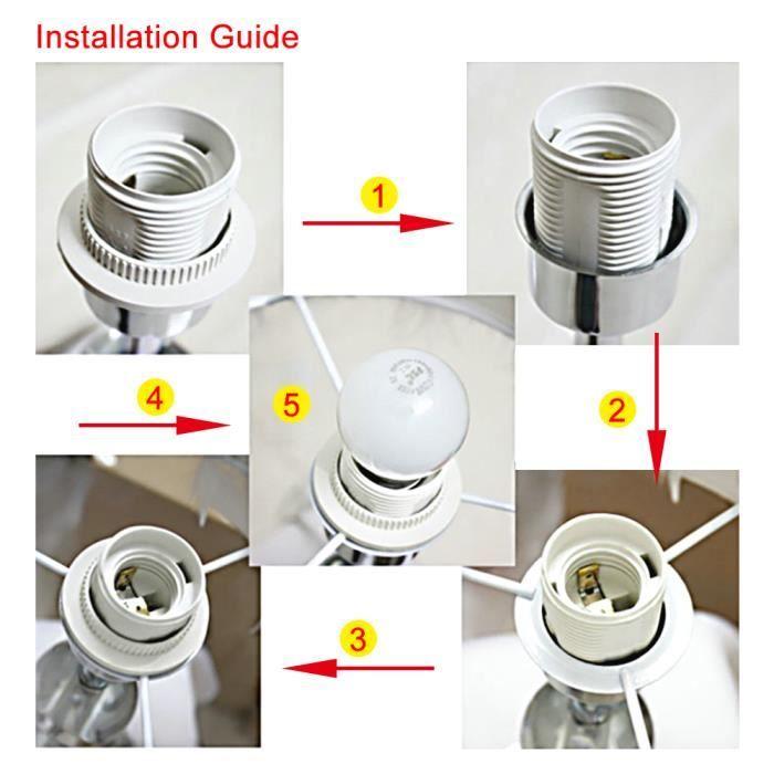 Abat-jour en Tissu - Eastlion - Rosa - E27 - 20 cm - 30x22 cm