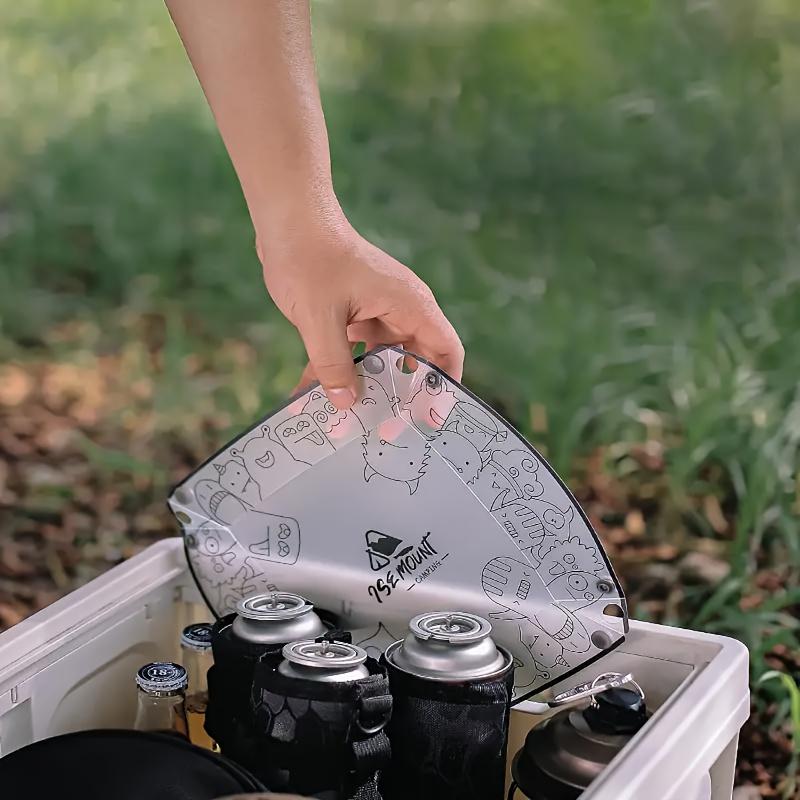 3pcs Collapsible Bowl Plate Set Geometric Food Safe PP Portable Dishware Camping Family Gatherings Travel Outdoor Dining