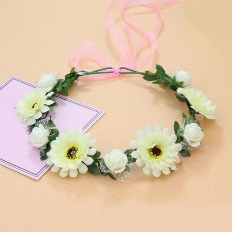 Blumenkränze Krone Haarkranz Blumenstirnbänder Braut Blumenkrone Hochzeit