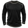 Men's Retro Long Sleeve T-Shirt Casual Soft Basic Tee for Daily Streetwear Outdoor Breathable Spring Autumn Tops