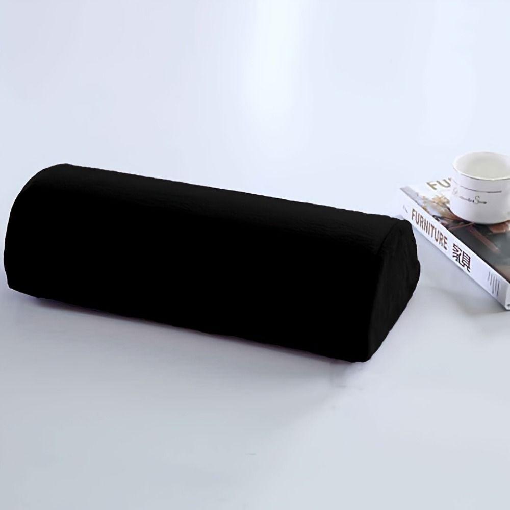 Removable Cover Half Moon Bolster Pillow Half Cylinder Knee Support Pillow  Home Use