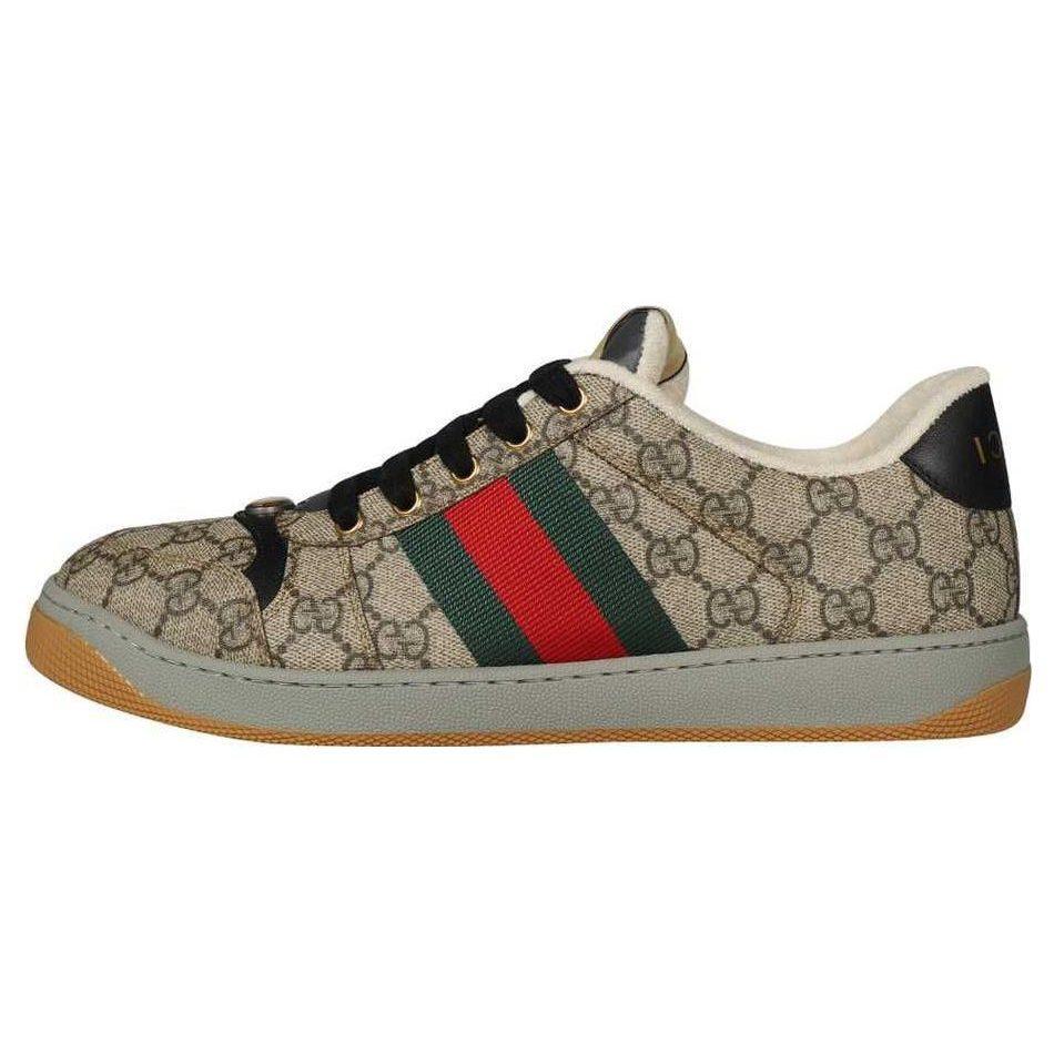 Gucci Screener Distressed Shoes Stylish Skateboarding Shoes Men's Light Umber 674530 96GE0 9766