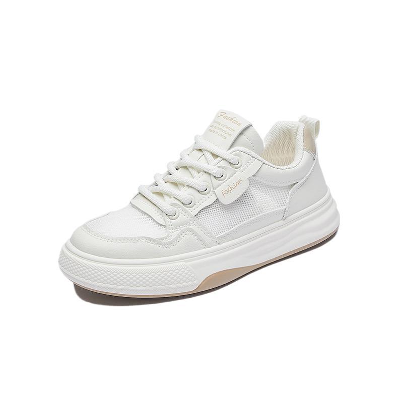 Summer Little White Shoes New Female Students Thick-soled Heightening Mesh Breathable Casual Shoes HD