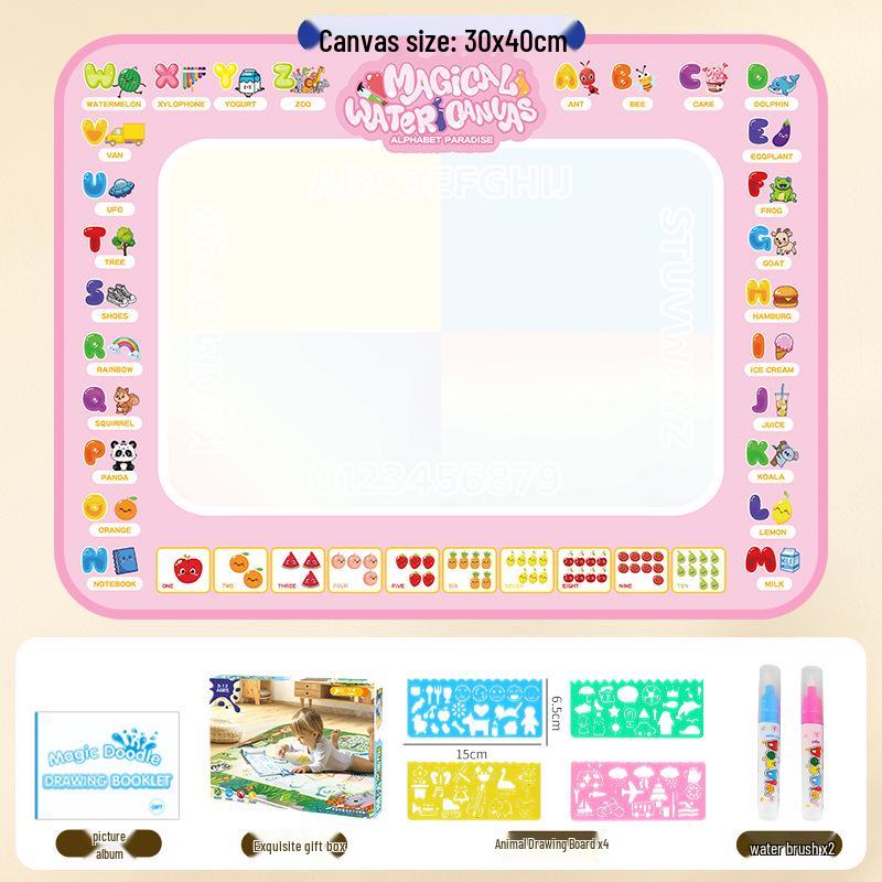 Children's Large Reusable Water Drawing Canvas - Magic Doodle Board Toy
