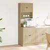 Kitchen Cabinet Sonoma Oak 60 X 50 X 180 Cm Particleboard