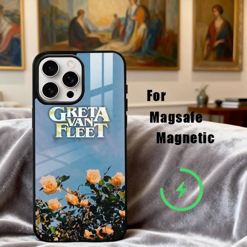 

Потрясающий чехол для телефона группы G-Greta Van Fleet для iPhone 17,16,15,14,13,12,Plus,Pro,Max с магнитной беспроводной зарядкой Magsafe iPhone11PRO