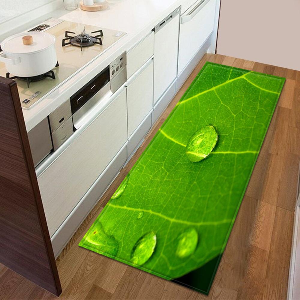Kitchen floor mat entrance door mat bedroom long carpet corridor bathroom non-slip floor children's carpet