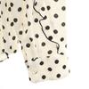 Unused DESIGNWORKS Made In Japan Dot Pattern Long Sleeve Band Collar Shirt Women Used