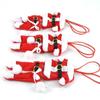 6Pcs/lot Christmas Decoration For Home Silverware Holdersanta Pockets Dinner Knife Fork Holders Santa Claus Christmas