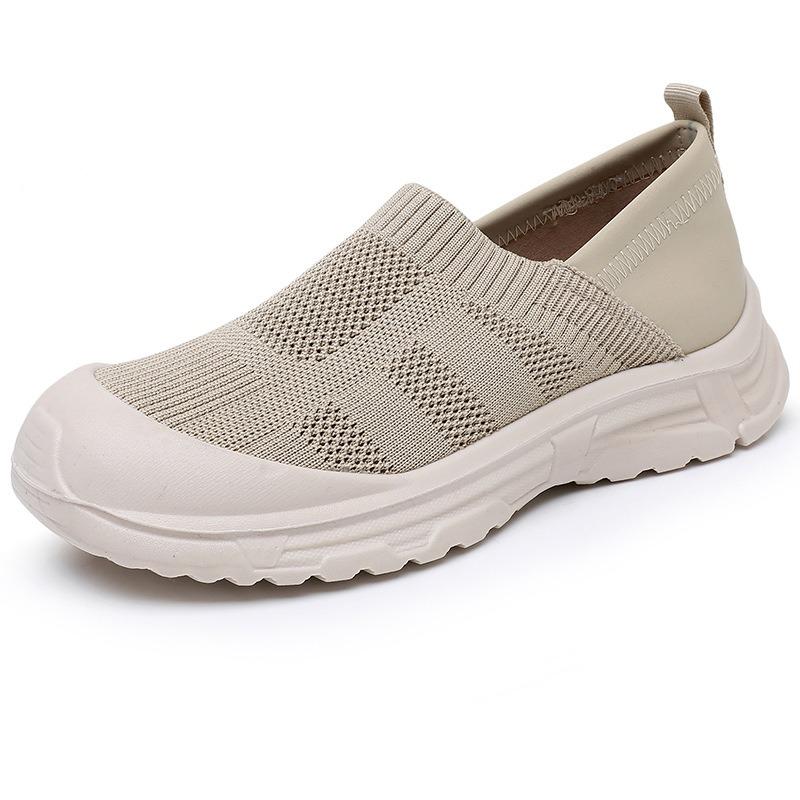 Shoes Women's 2025 Spring New Casual Single Shoes Lazy People Pedal Round Toe Heightened, Breathable, Non-slip and Wear-resistant Women's Shoes
