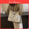 Trendy Pu Leather Shoulder Bag For Women 2024 New Large Capacity Daily Tote