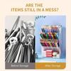 Non-Toxic Multi Functional Desktop Pen Holder Transparent Large Capacity Pen Holder Stationery Organizer Office Desk Pen Storage Rack