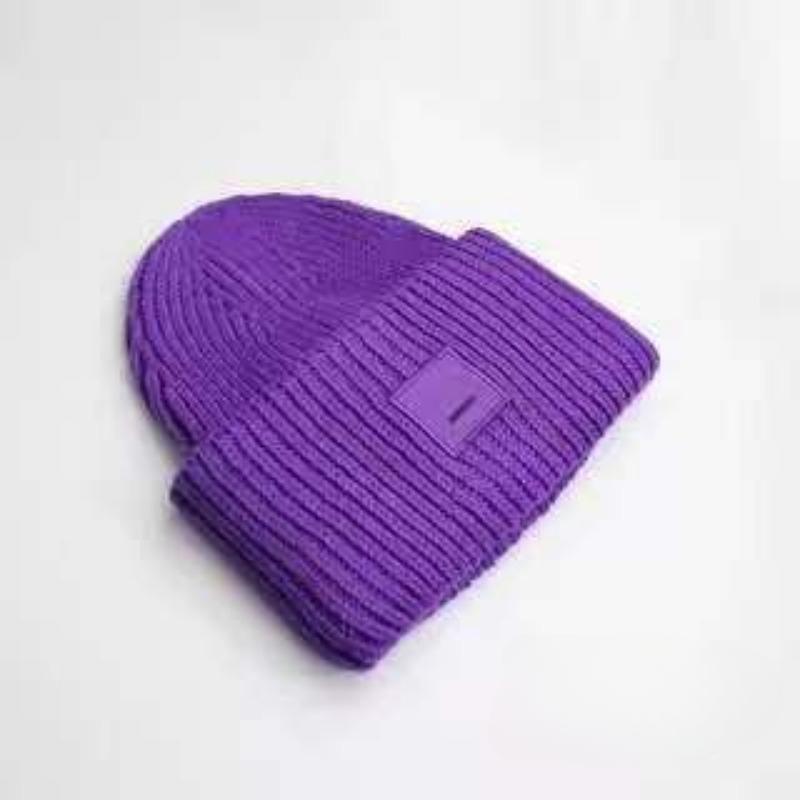 Wool Wool Hat Square Smiley Hat Autumn And Winter Thickened Men's Hundred Warm Hat Couple Knitted Hat Women's Hat