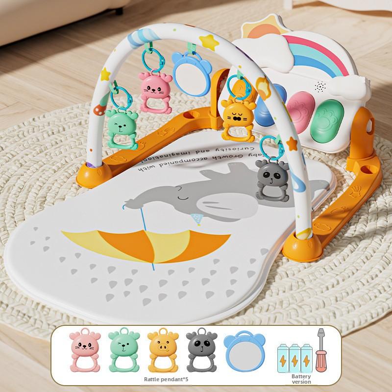 

Newborn baby pedal piano toy 0-1 year old early education baby 3-6 months fitness rack mail order box