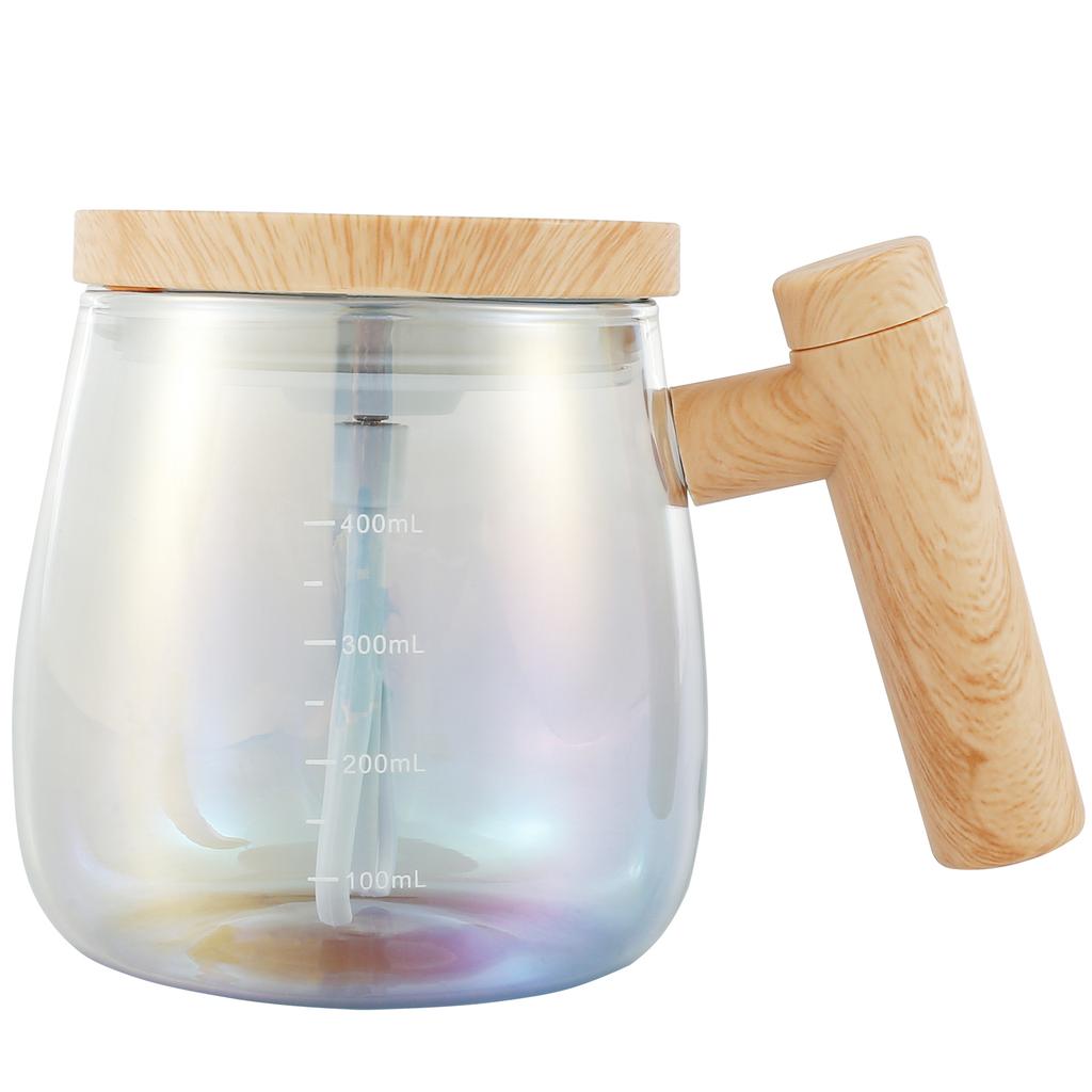 1 Pc Self Stirring Mug with Measurement Glass Self Mixing Mug 400ML Selfs Mixing Cups Battery Powered Selfs Stirring Coffee Mugs