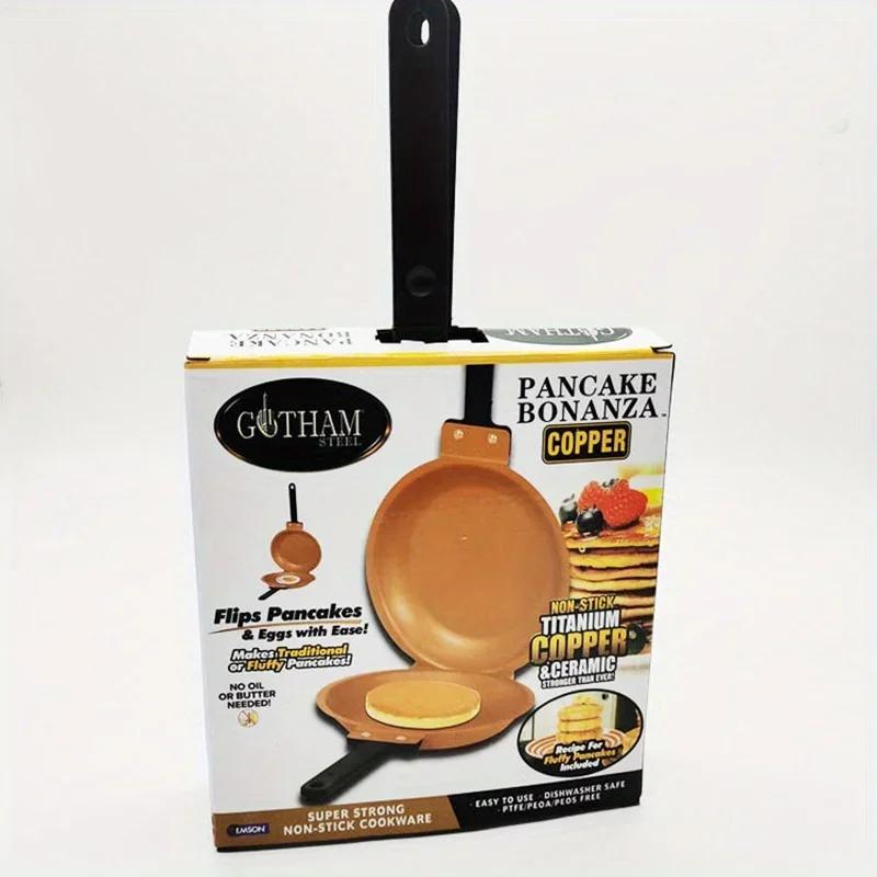 Double-Sided Non-Stick Ceramic Folding Pan for Pancakes Bread Egg Breakfast Foldable Kitchen Cookware