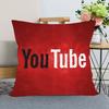 App Logo Youtube Pillowcase Bedroom Home Decorative Pillow Cover Square Zipper Pillow Cases Satin Soft Fabric 40X40Cm 45X45Cm