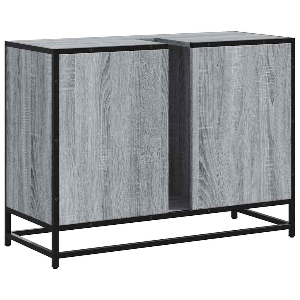 Bathroom Vanity Unit Grey Sonoma 80 x 33 x 60 cm Particleboard