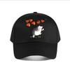 Cute Watercolor Hedgehog Heart Wall Art Baseball Cap Fashion Unisex Sunhat Womens Outdoor Sports