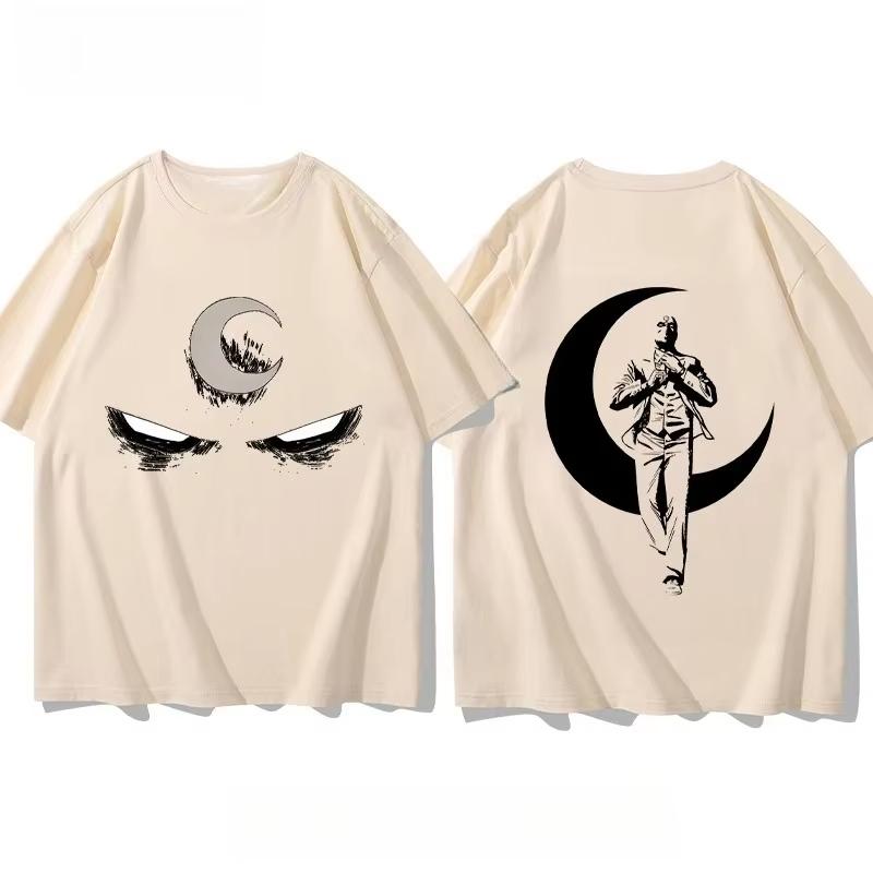 Marvel Superhero Moon Knight Trendy Casual Printed Tshirt for Unisex and Women