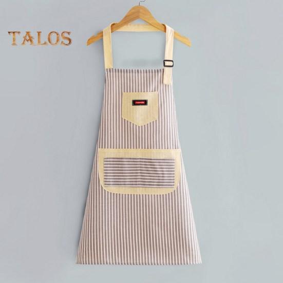 Avental feminino alça ajustável à prova de óleo estilo coreano bonito fácil limpeza cinta avental para assar