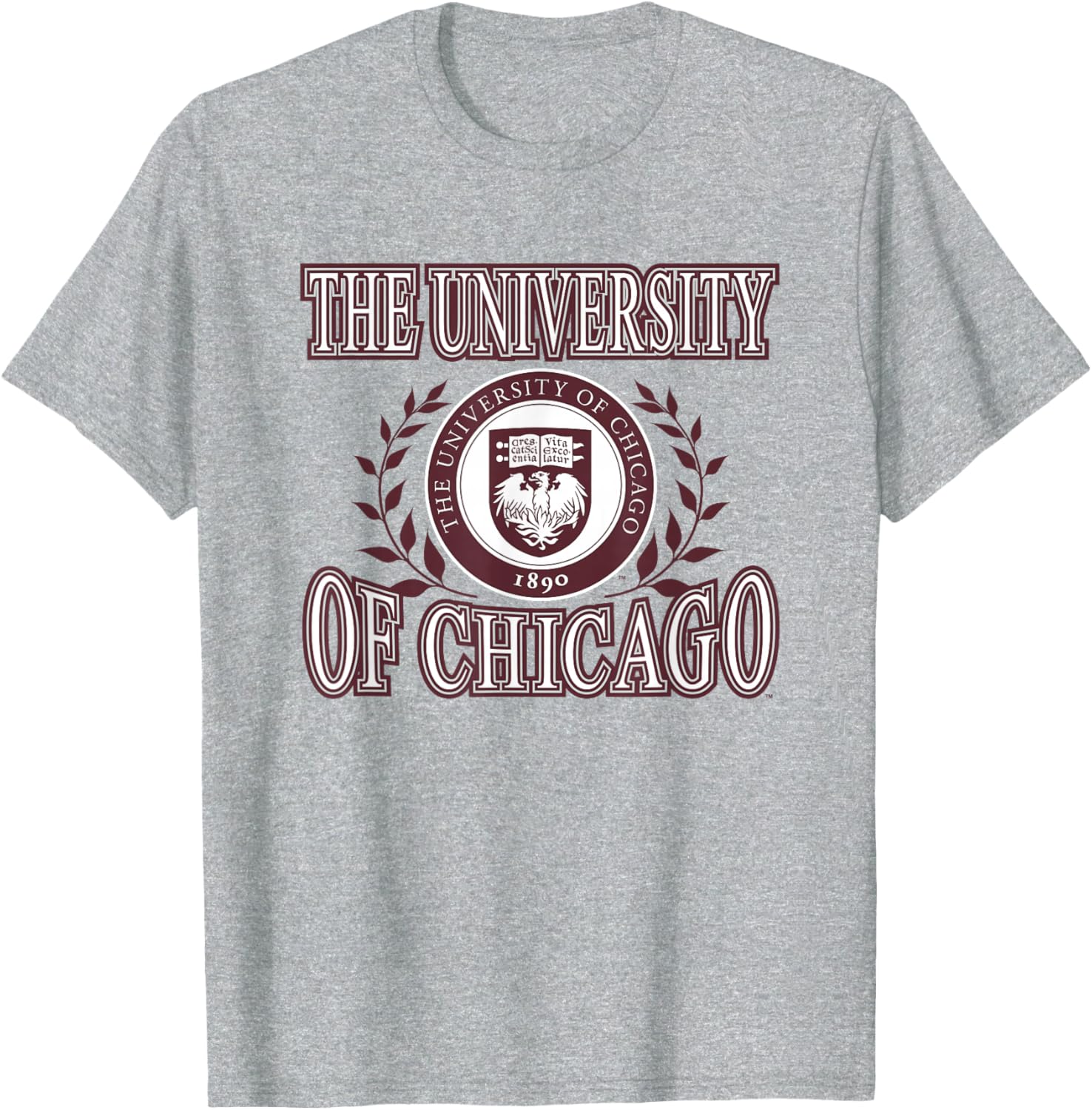 Chicago Maroons Laurels Gray Officially Licensed T-Shirt S разноцветный