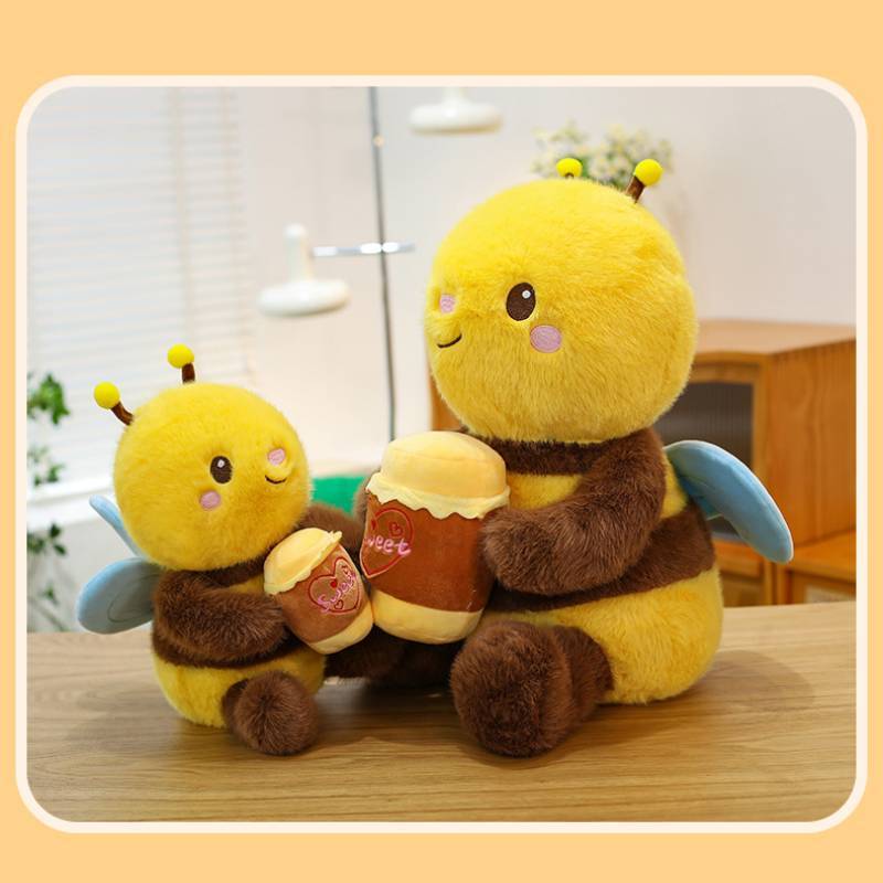 Honeybee Plush With Pp Cotton Filling Perfect For Kid Sleep And Gifts