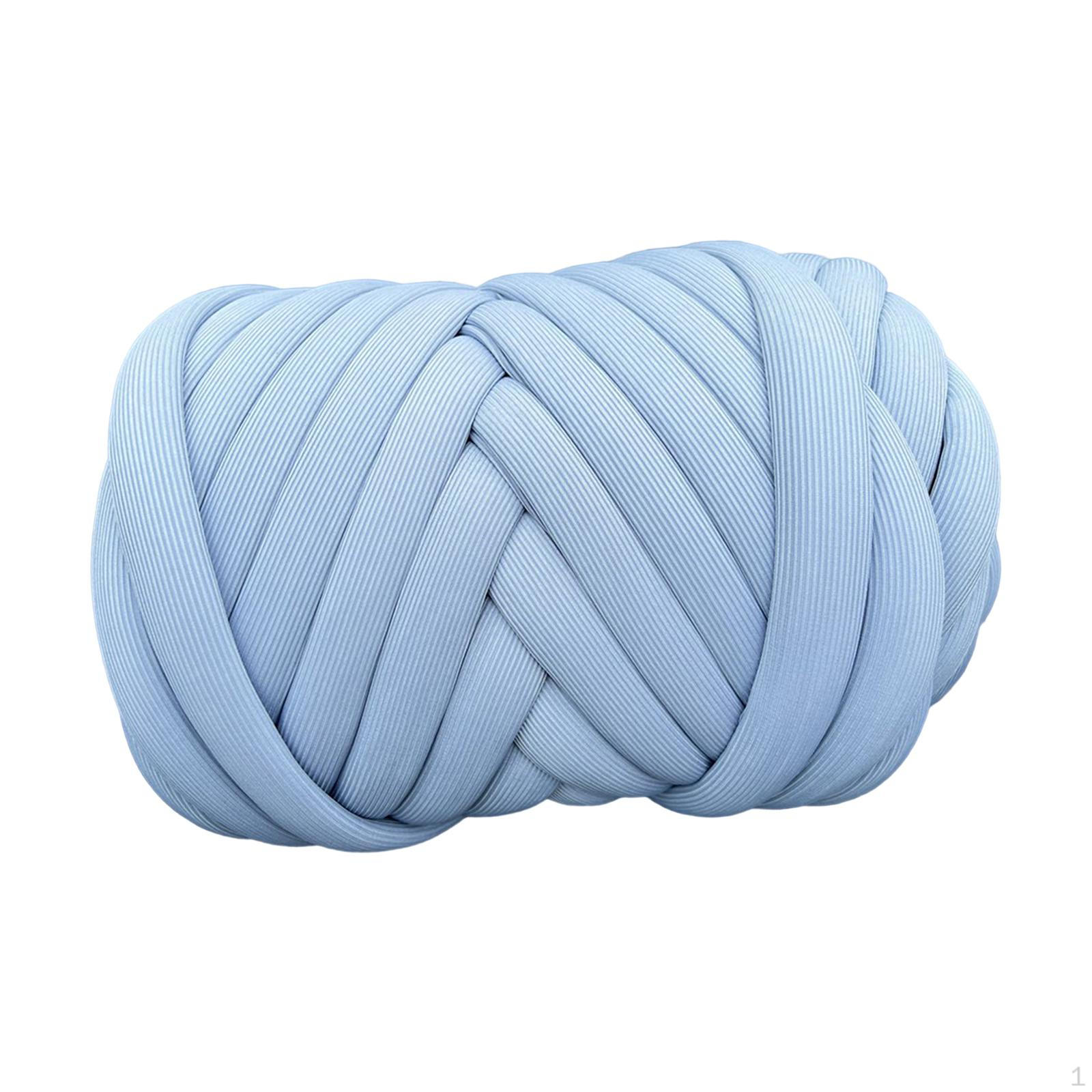 

250 г товстої пряжі, об ємна пряжа, довжина 21,8 ярда, washable armresting yarn to make yourself, Jumbo Light Blue