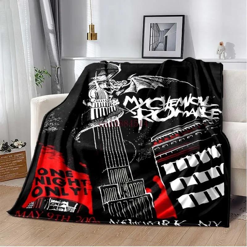 My C-Chemical R-Romance Band Printed Blankets,Kid's Baby Throw Blanket,for Bedroom Living Room Sofa Bed Car, Brithday Gift