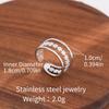 Stainless Steel Adjustable Open Ring - Colorfast Titanium Jewelry