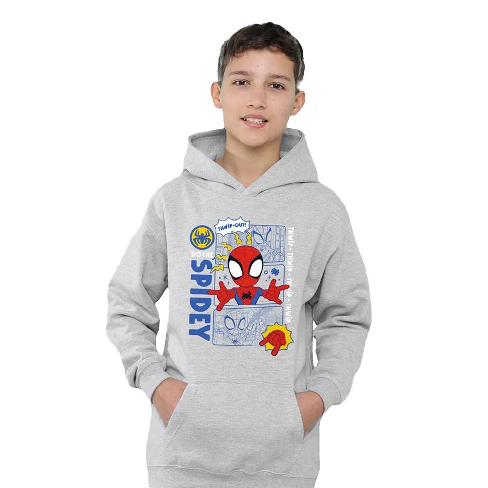 Spidey And His Amazing Friends Childrens/Kids Comic Pull Over Hoodie