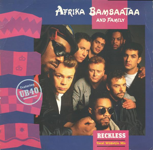 

12inch Record AFRIKA BAMBAATAA FAMILY UB40 Reckless 12EM41 EMI 1988 UK Dance Electronica Used