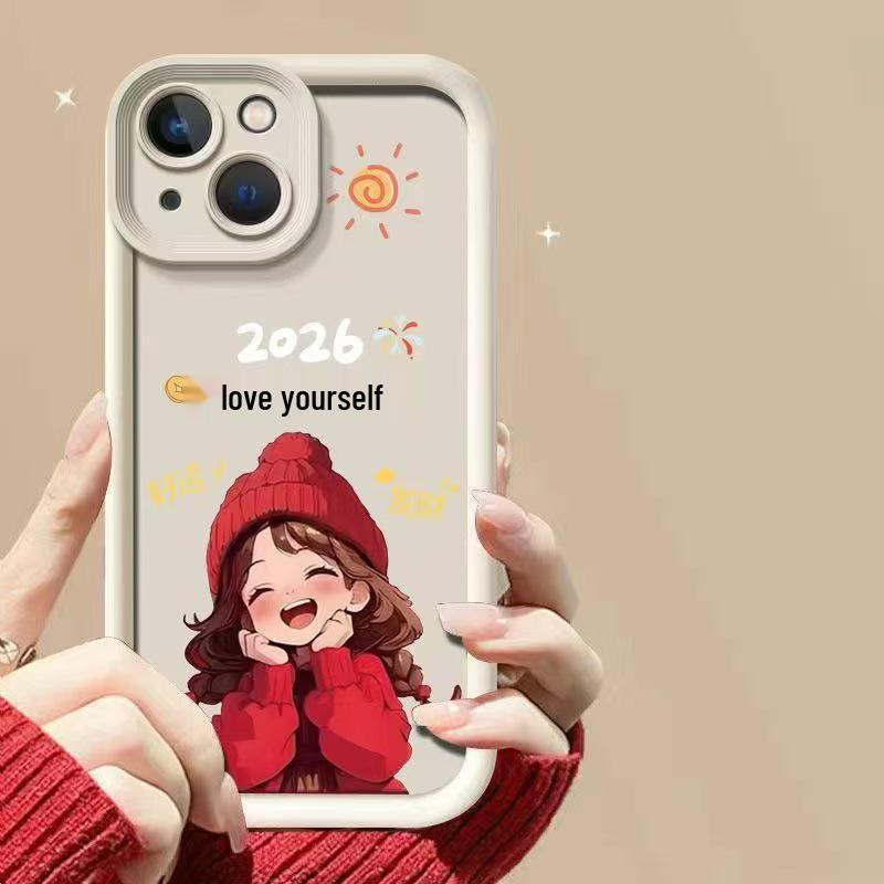 

Love Yourself Phone Case for iPhone 13/14/15 Pro, 16 Pro Max, and Apple 17 iPhone 14 Pro Max песочный/белый
