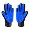 Pet Grooming Gloves 2-Pack M Size with 259 Soft Rubber Tips Gentle Deshedding Massage Tool for Cats Dogs Daily Grooming Bathing Loose Fur