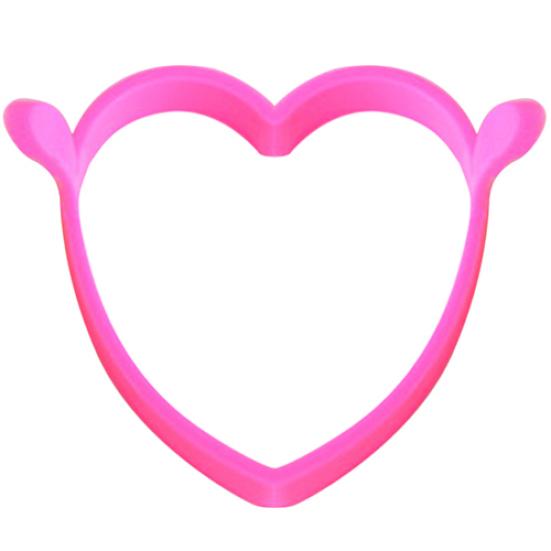 Creative Round Heart Kitchen Silicone Egg Frier Fried Oven Poach Mould