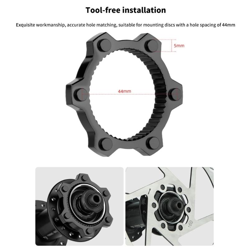 Bicycles Brake Rotor Conversion 6 Bolt Centerlock Adapter Universals High Grade Aluminum Instants Installation