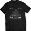 Camiseta Filme de Ficção Científica De Volta Para o Futuro Máquina do Tempo Carro Esportivo. Camiseta masculina de algodão premium, manga curta, gola redonda, nova