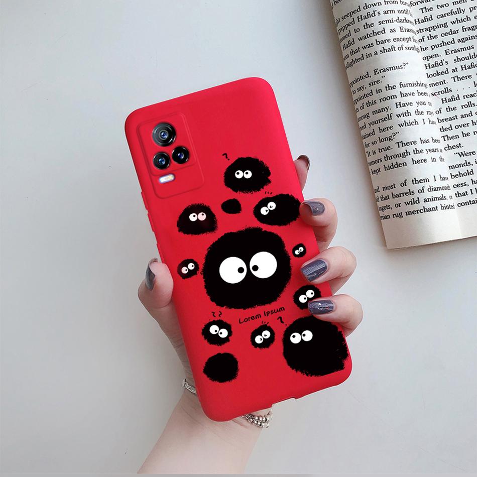 Para Funda Vivo V21e 2021 Gato Flor Suave TPU Fundas de Teléfono Para Vivo V21 V 21 V 21e 4G 5G V2061 V2066 V2108 V2050 Cubierta Trasera Fundas