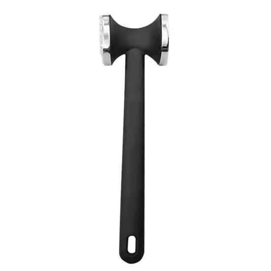 

Meat Hammer Zinc Alloy Meat Tenderizer with Dual-Sided Textured Meat Mallet Quick Fibrous Tissue Breakdown Breaker for Kitchen A серебряный