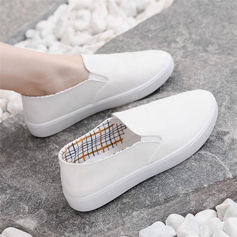 Light Casual Slip On Canvas Shoes for Women Spring Autumn Woman Footwear Offers New In Trends 2025 High Quality Vulcanized Shoe