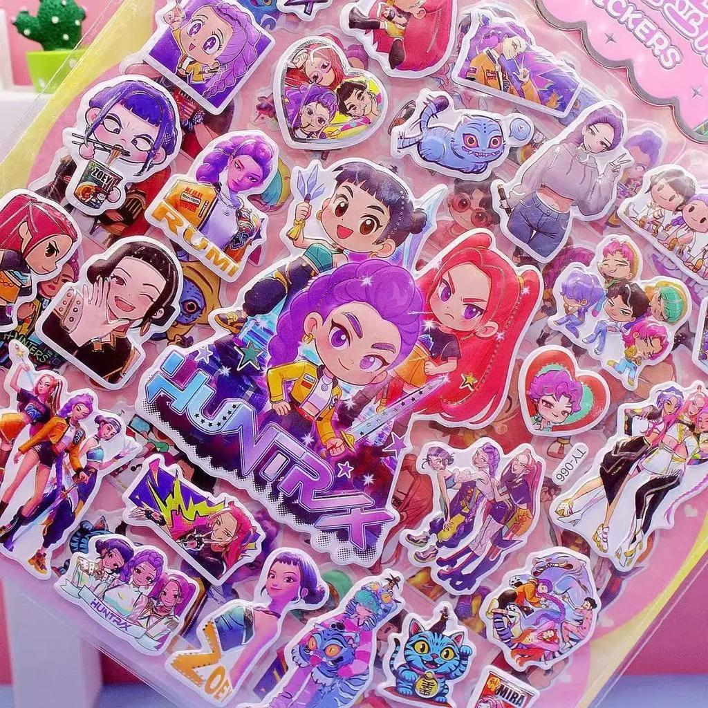 -NEW-KPOP Double-Layer 3D Bubble Stickers  Stamping Decorative Children's Gifts!!!!! stickers gudetama art supplies