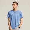 Li-Ning Basketball Series Letter Round Neck Breathable Versatile Short Sleeve T-Shirt Men Tops Sky-Blue ATSV059-3