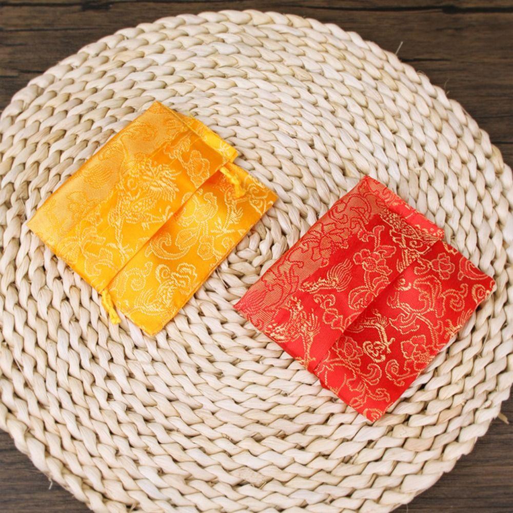 Storage Bag Canvas Flower Handbag Chinese Style Small Coin Purse Wallet  Hanfu Decor