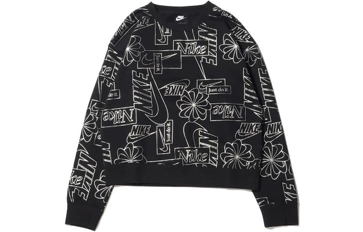 Nike Sweatshirts Women s Black Crew Neck Thickened Regular CZ1869-010 S