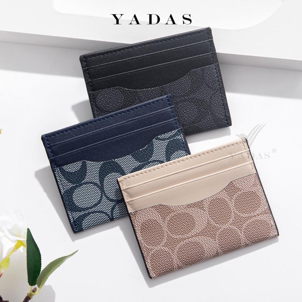 Portafoglio YADAS da Donna in PU con Monogramma Ovale e Zip Multi-Carte