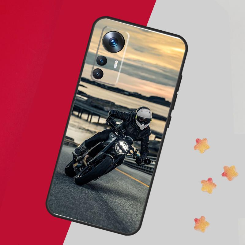 Motorcycle Man For POCO X5 X3 Pro M5 M5s F4 X4 F3 F5 Case For Xiaomi 13 13T Pro 12 Lite 12X 11T 12T 14 Pro