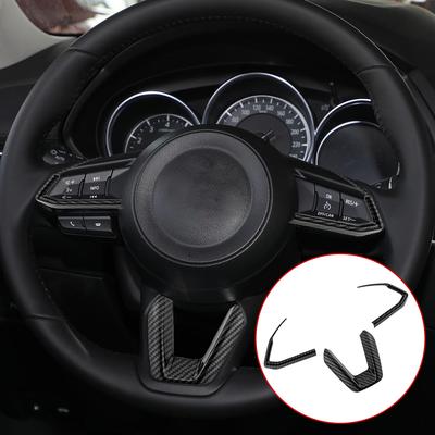 Voor Mazda 3 6 CX3 CX-3 CX-5 CX5 CX8 CX 9 Axela ATENZA 2017 2018 2019 3 Stuks Auto Stuurwiel Sierlijst Pailletten Afdekking Sticker