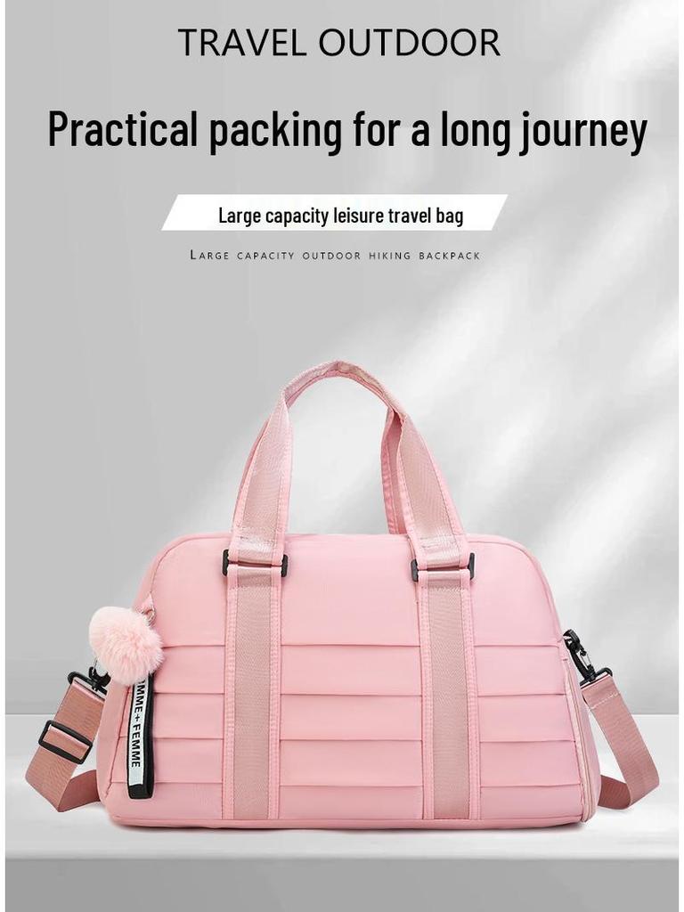 Damen Crossbody-Tasche mit großer Kapazität, einfarbig, für Reisen und Sportfitness