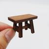 Retro Miniature Dollhouse Furniture: Small Stool Model & Food Toys